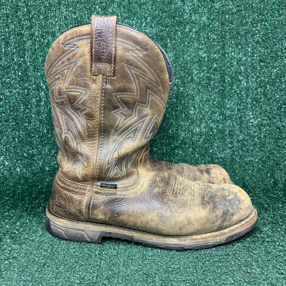 Irish Setter Marshall Waterproof Western Work Boots Brown Mens‎ Size 9.5 E2 Wide
